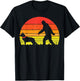 Bigfoot Sasquatch German Shepherd Retro K9 Dog Lover Gift T-Shirt - T-Shirt | Black