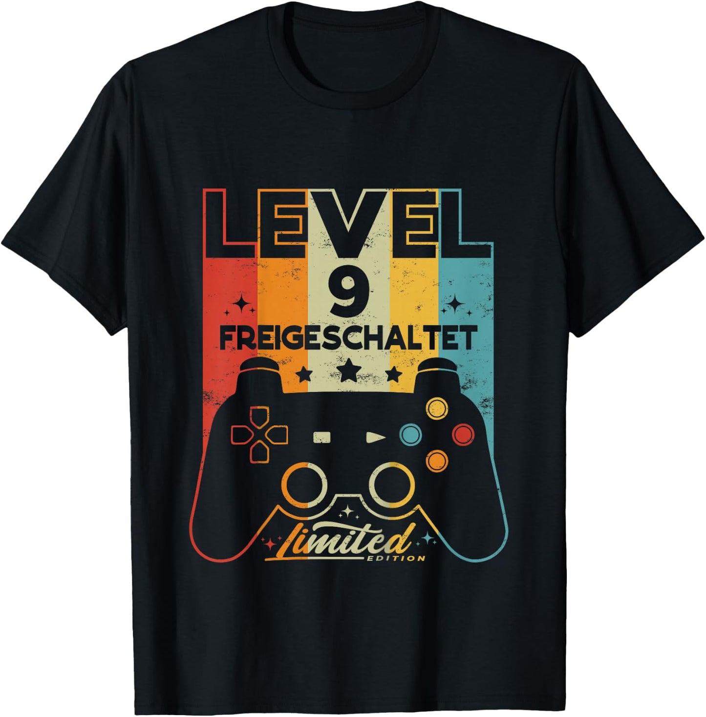 Children's 9 Years Boy Girl Gamer Born 2013 9th Birthday , black, 80 T-Shirt - T-Shirt | Black