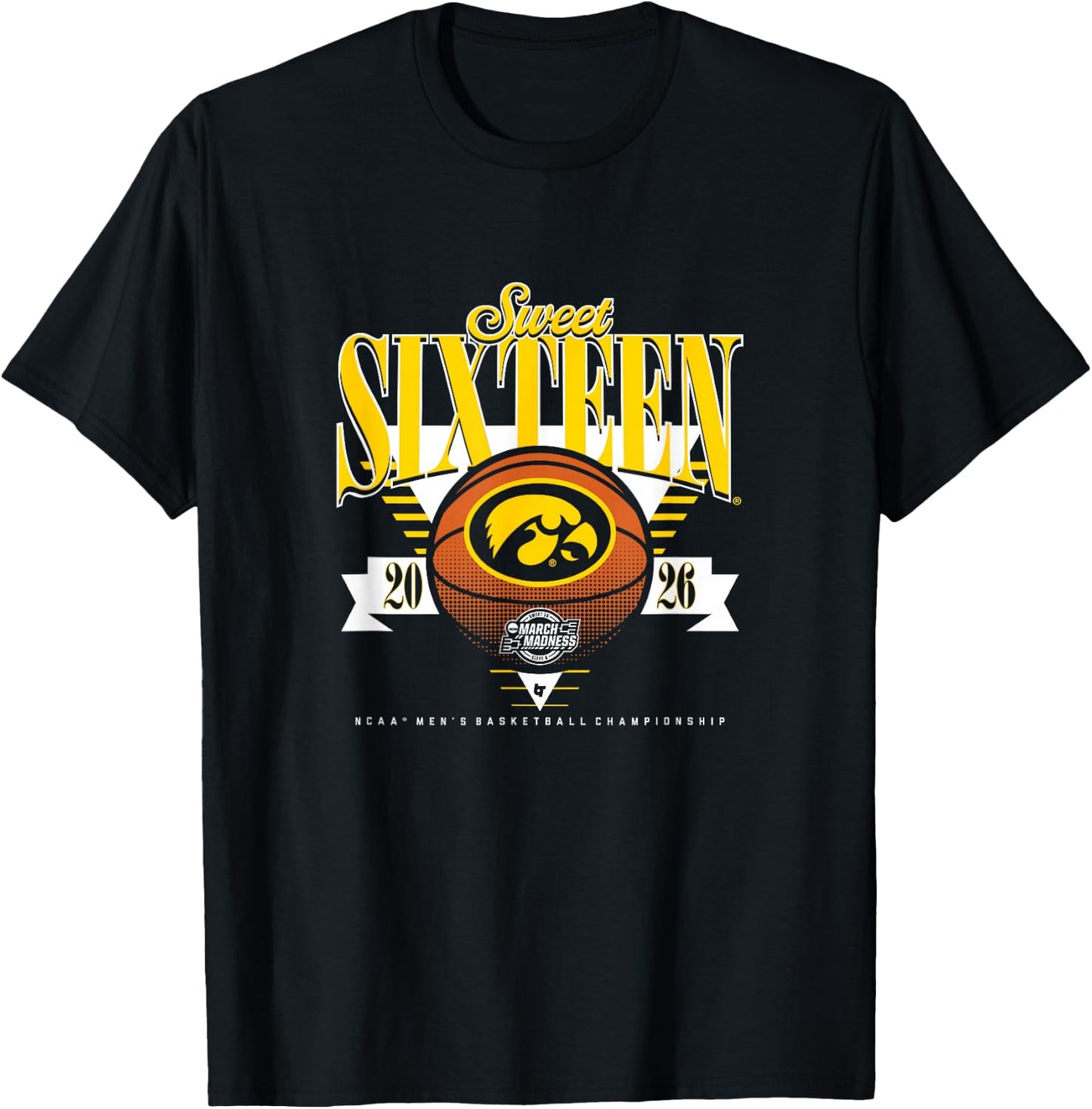 Iowa Hawkeyes MBB - 2026 Sweet Sixteen T-Shirt - T-Shirt | Black
