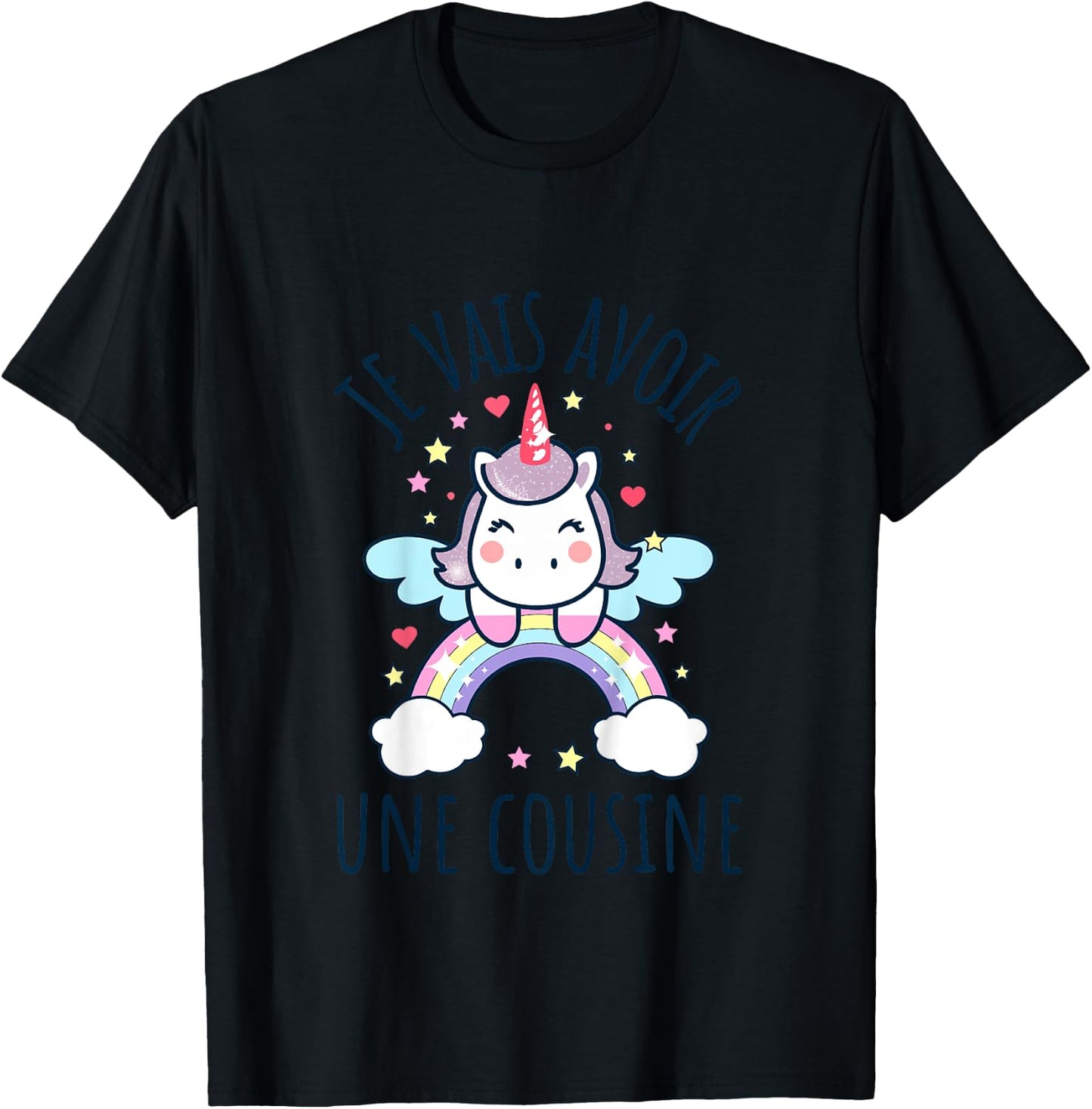 Kids Shirt Je Vais Avoir Une Cousine Gift Cousine 2025 , white, 2 T-Shirt - T-Shirt | Black