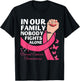 Breast Cancer Awareness Breast Cancer Support Pink Family T-Shirt - T-Shirt | Black