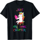 Unicorn Librarian Book Collector Gift Just One More Chapter T-Shirt - T-Shirt | Black