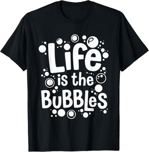 National Bubble Bath Day January 8 Funny Relaxing Bubbles T-Shirt - T-Shirt | Black