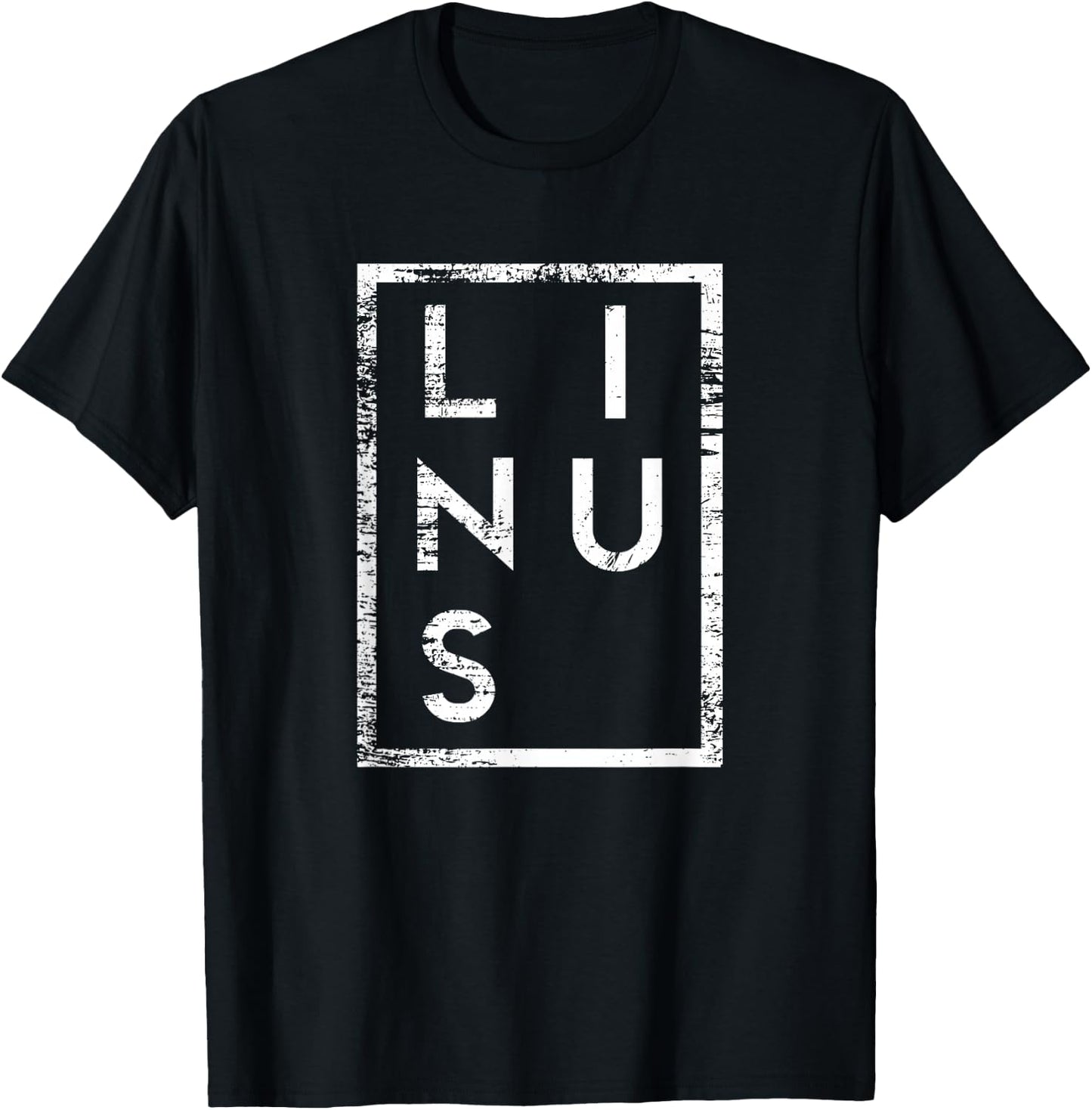 Linus Minimalismus T-Shirt - T-Shirt | Black