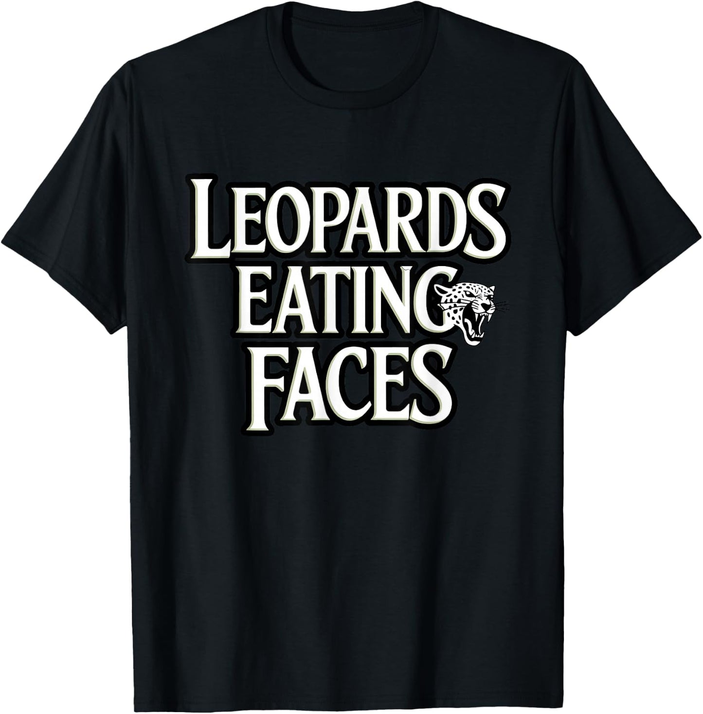 Leopards Eating Faces Regretful Voter Consequences Funny T-Shirt - T-Shirt | Black