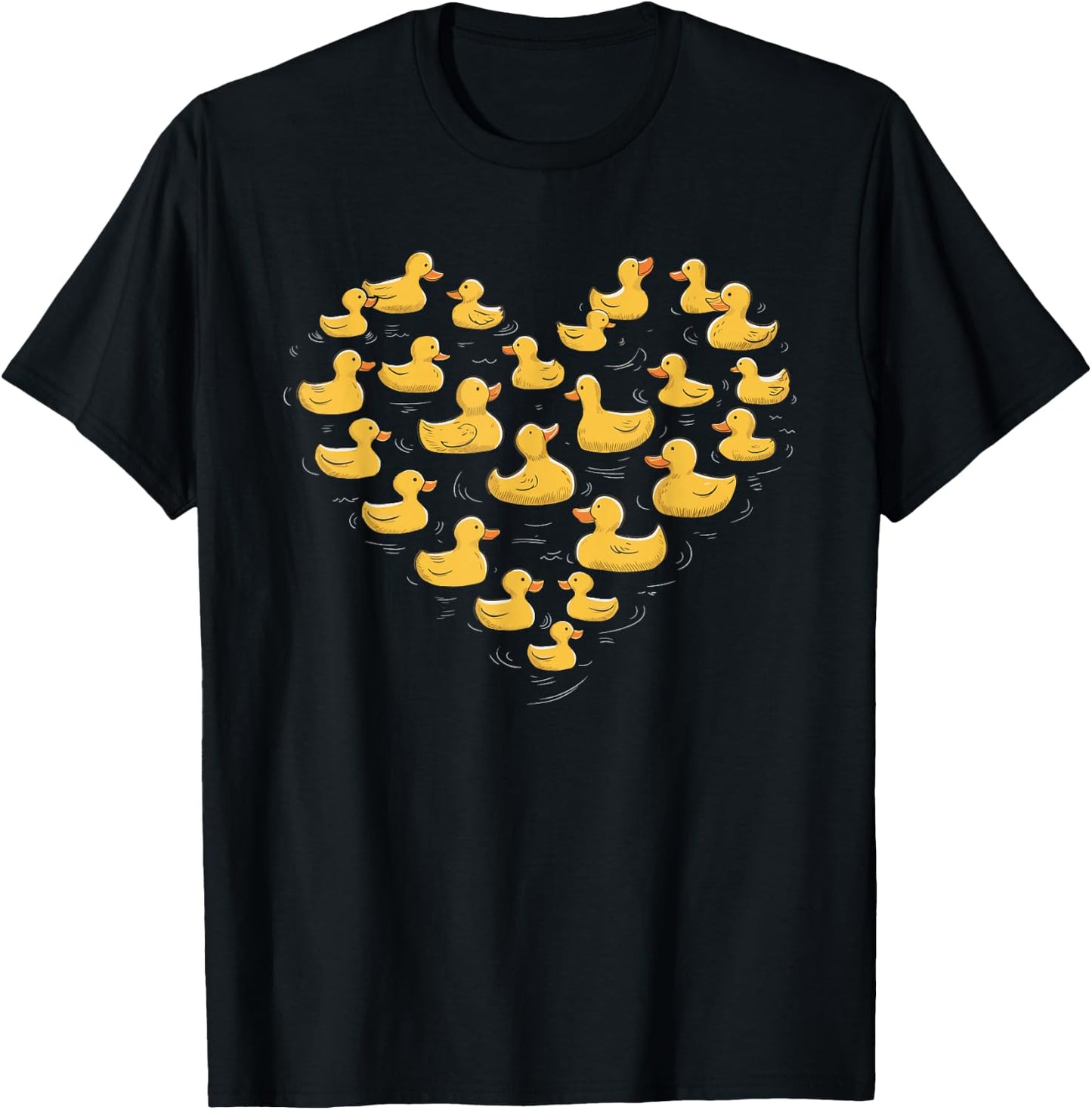 Rubber Duck Heart T-Shirt - T-Shirt | Black