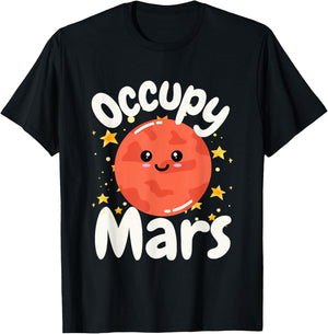 Occupy Mars Space Explorer T-Shirt - T-Shirt | Black