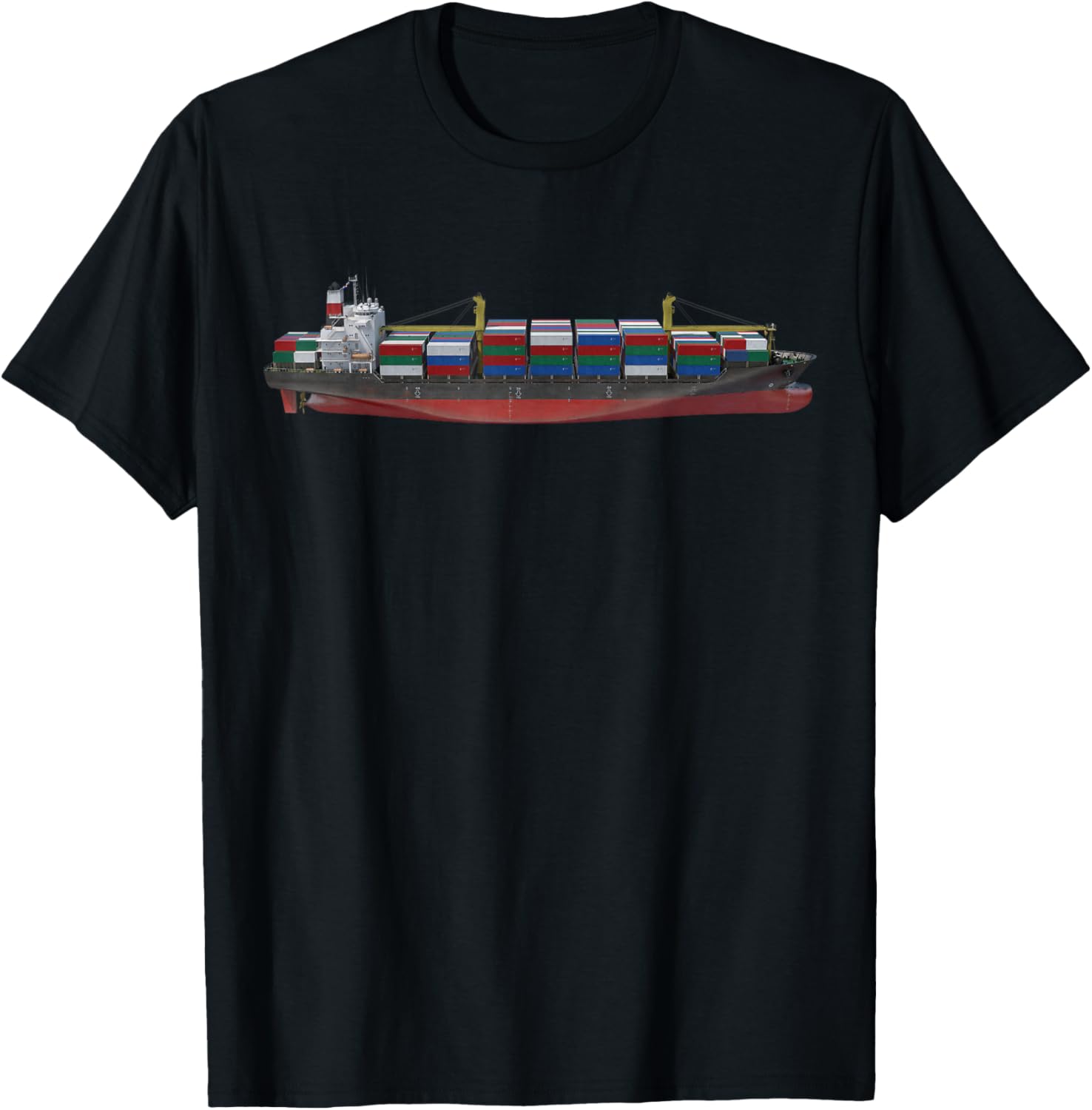 Cargo Ship Transportation T-Shirt - T-Shirt | Black