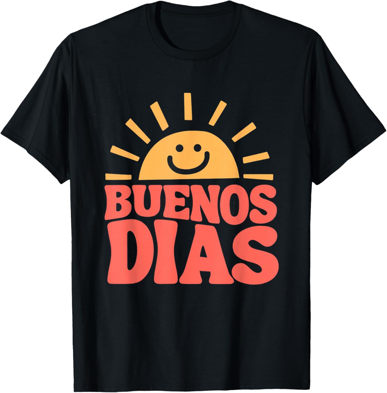 Buenos Dias Spanish Teacher Appreciation Back To School T-Shirt - T-Shirt | Black
