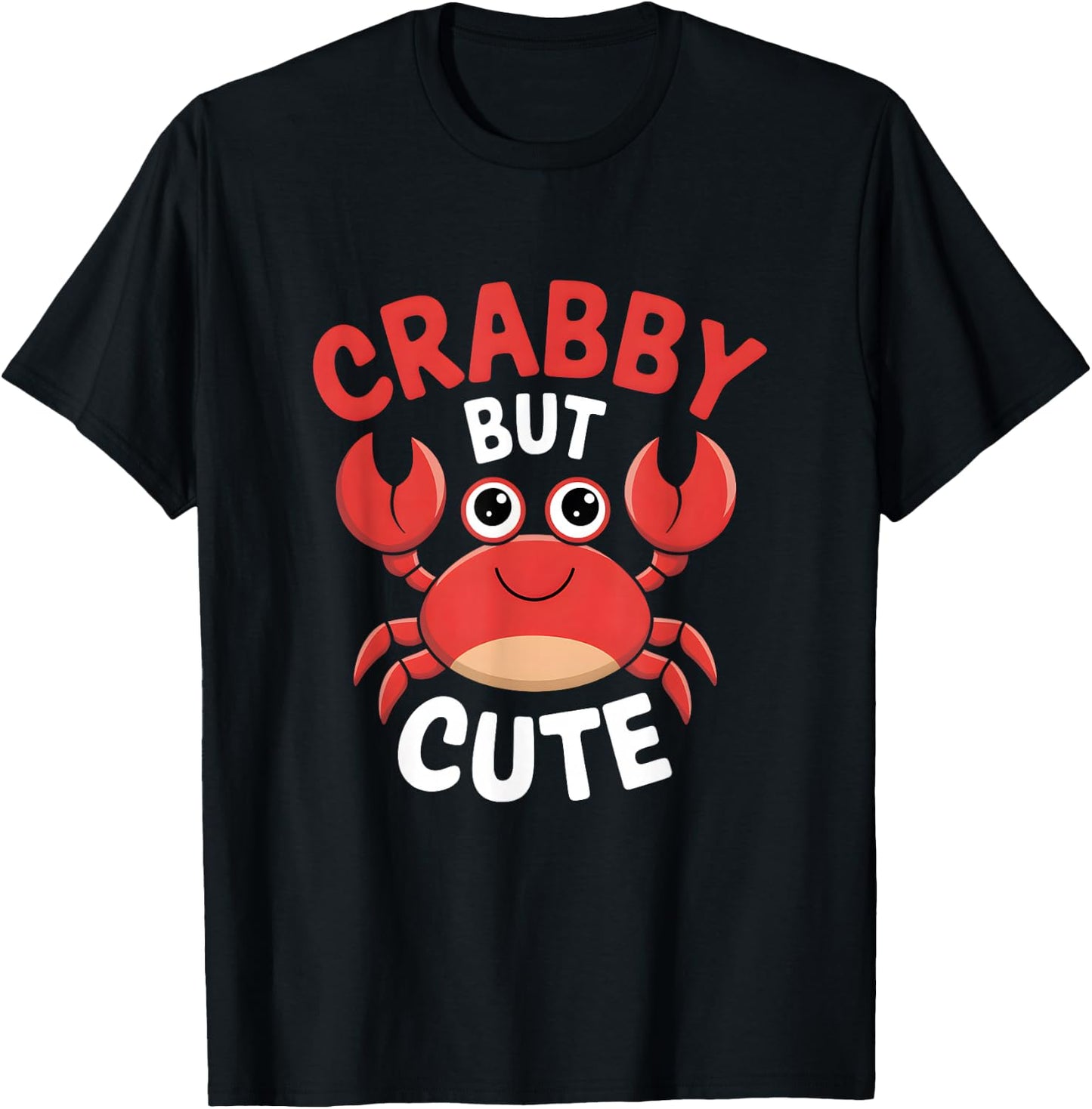 Crabby But Cute Pun Lovers T-Shirt - T-Shirt | Black