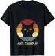 Anti Trump AF Retro Funny Anti Trump Cat V-Neck T-Shirt - T-Shirt | Black