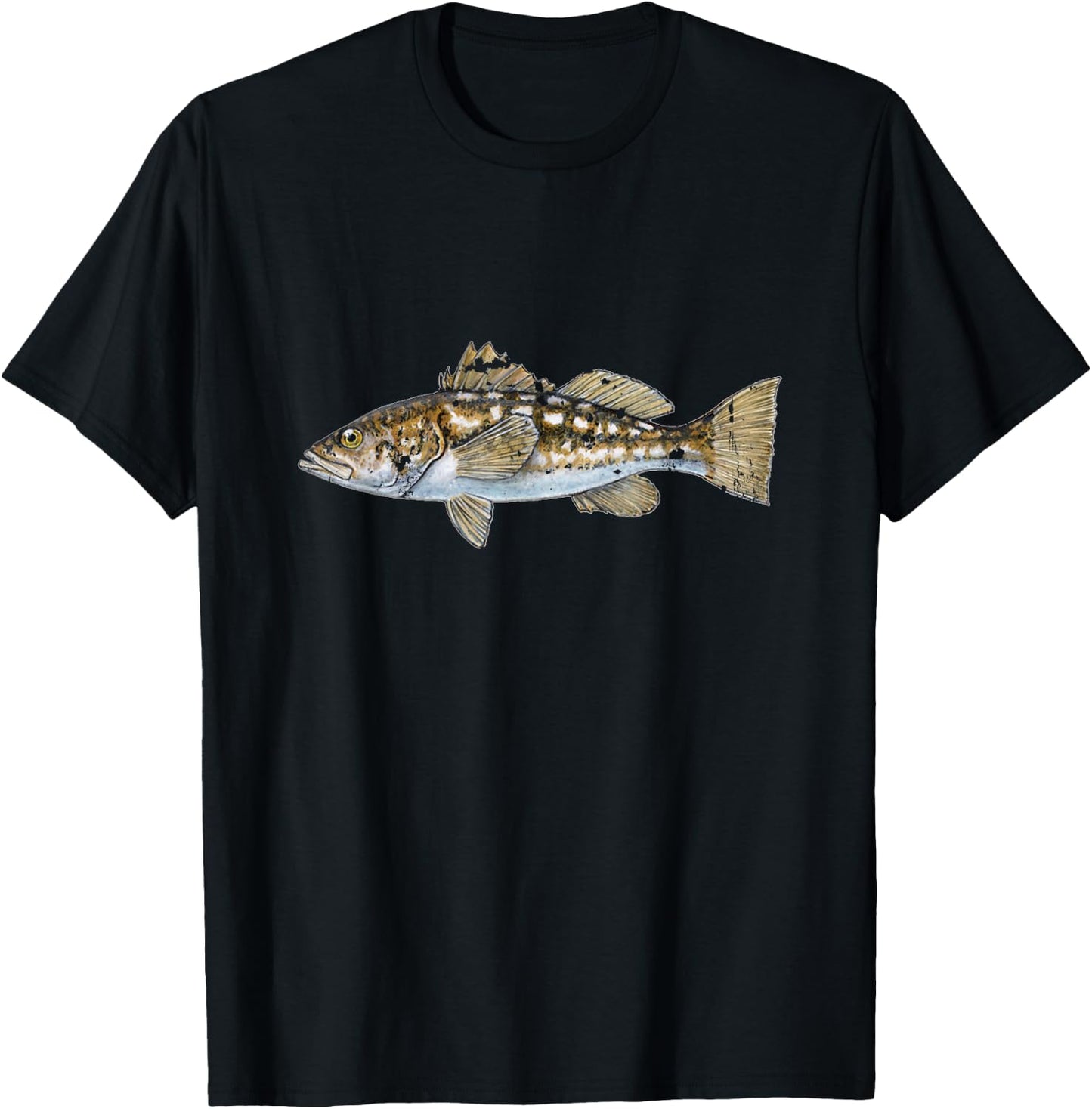 Calico Bass shirt. Bass fishing T-Shirt - T-Shirt | Black