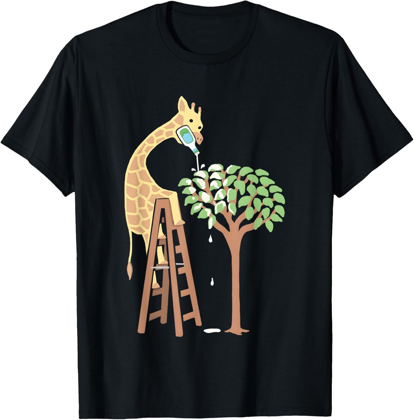 A Giraffe Who Loves Ranch T-Shirt - T-Shirt | Black