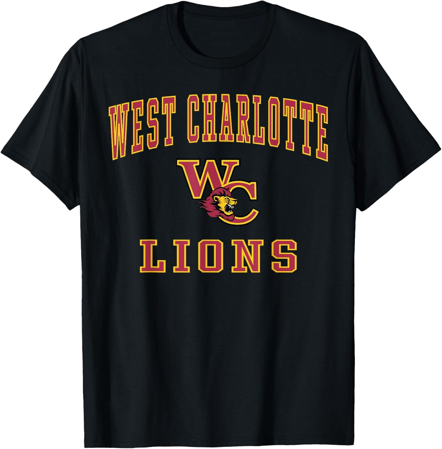 West Charlotte High School Lions T-Shirt - T-Shirt | Black