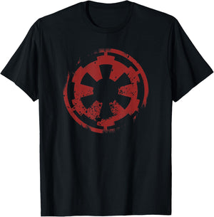 Star Wars Distressed Empire Logo Rust , black T-Shirt - T-Shirt | Black