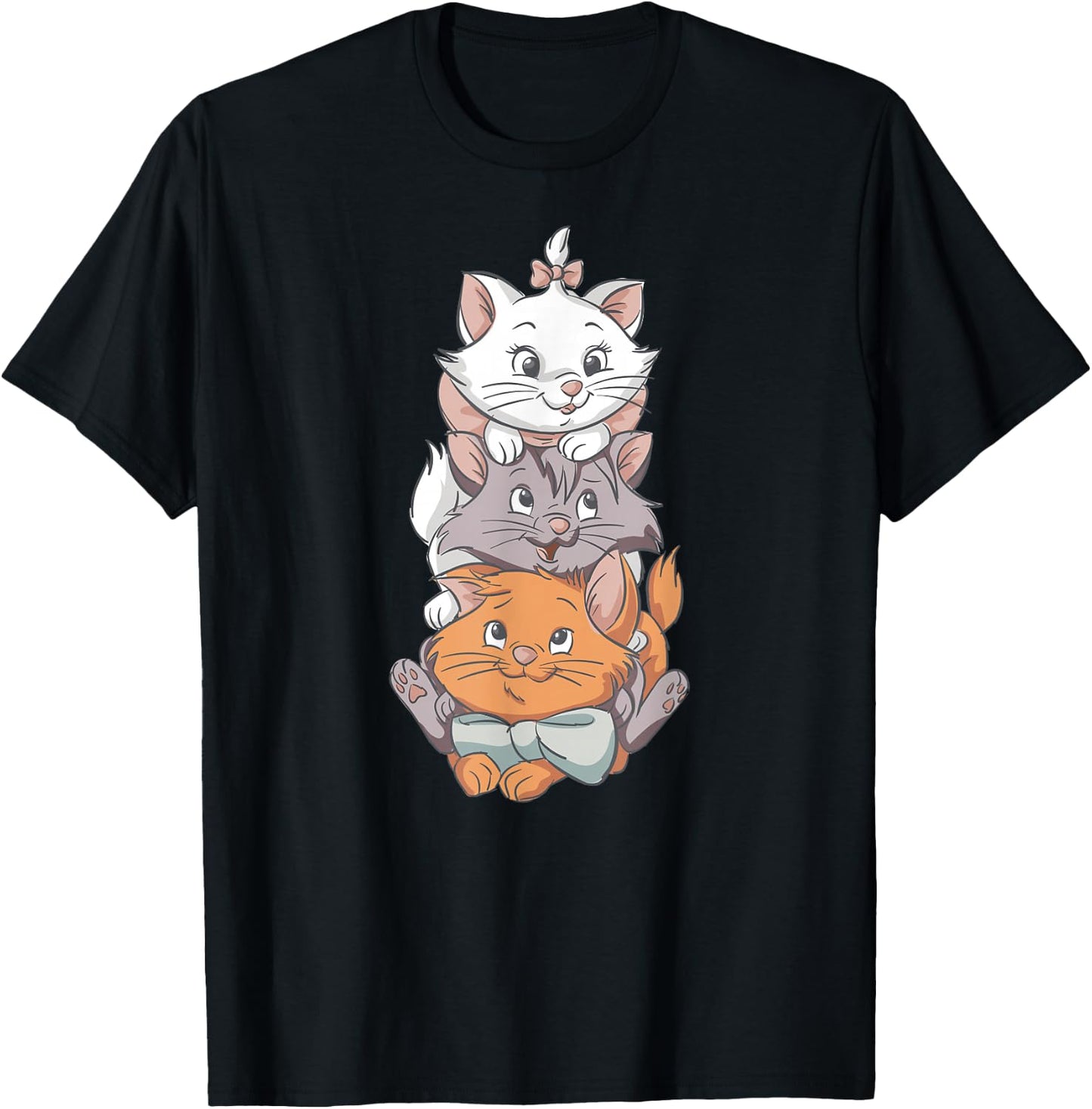 Aristocats Cute Cats , Black, S T-Shirt - T-Shirt | Black