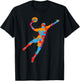 Padel Tennis Colourful Padel Player Padel Tennis Padel T-Shirt - T-Shirt | Black