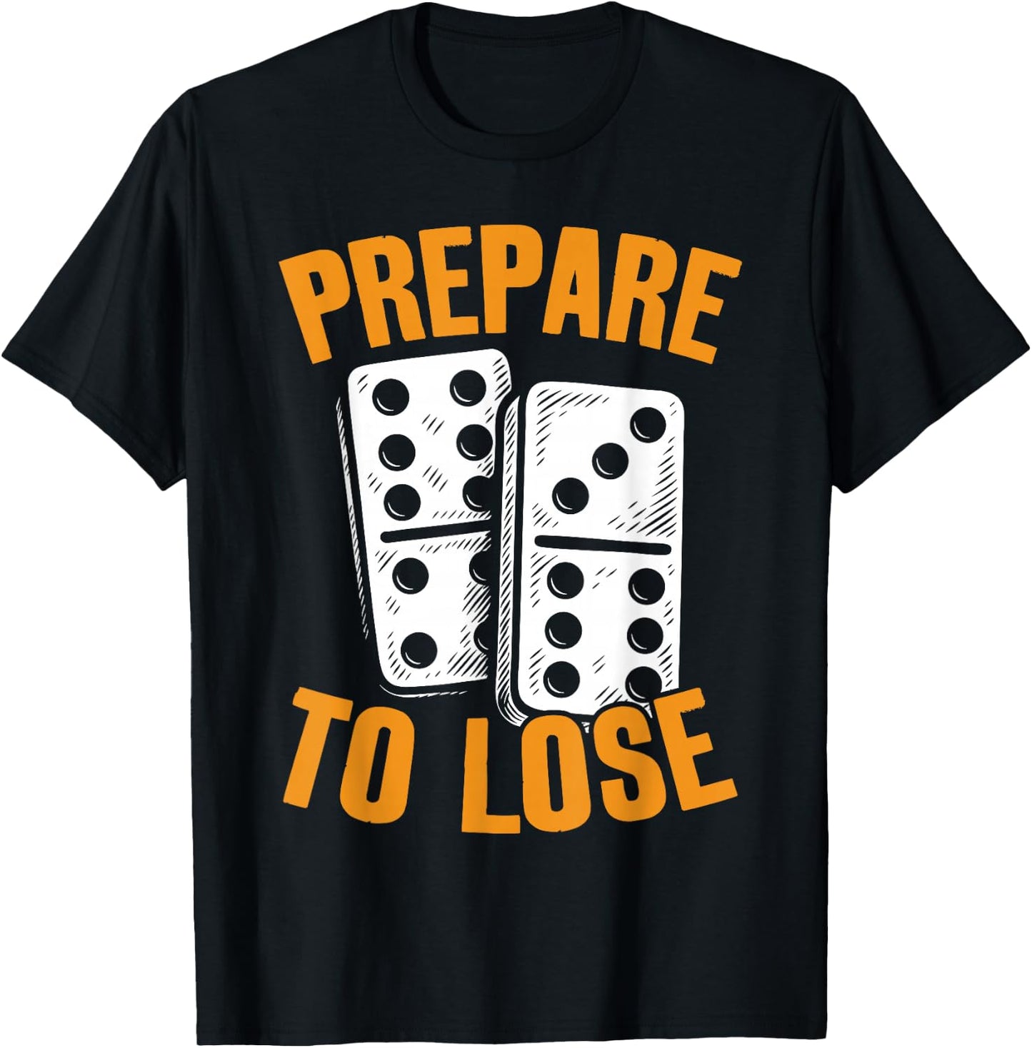Dominoe Game Tile Game Enthusiast Graphic Domino Player T-Shirt - T-Shirt | Black