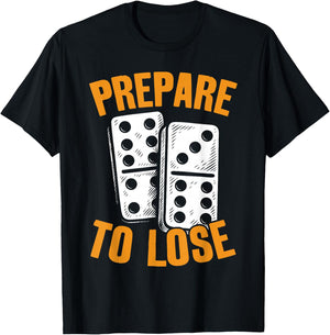Dominoe Game Tile Game Enthusiast Graphic Domino Player T-Shirt - T-Shirt | Black