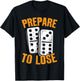 Dominoe Game Tile Game Enthusiast Graphic Domino Player T-Shirt - T-Shirt | Black
