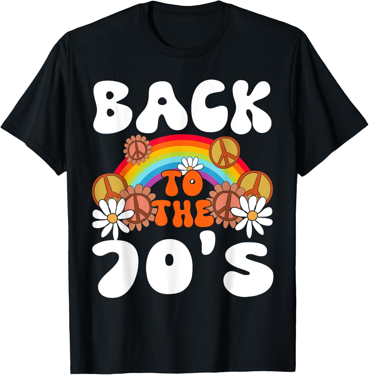 70er Jahre für 70er Jahre Retro Party Zurück in die 70er Jahre T-Shirt - T-Shirt | Black