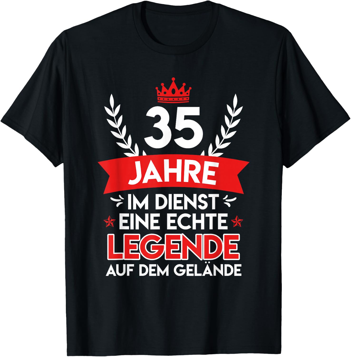 35 Dienstjahre Dienstjubiläum 35 Jahre Firmenjubiläum T-Shirt - T-Shirt | Black