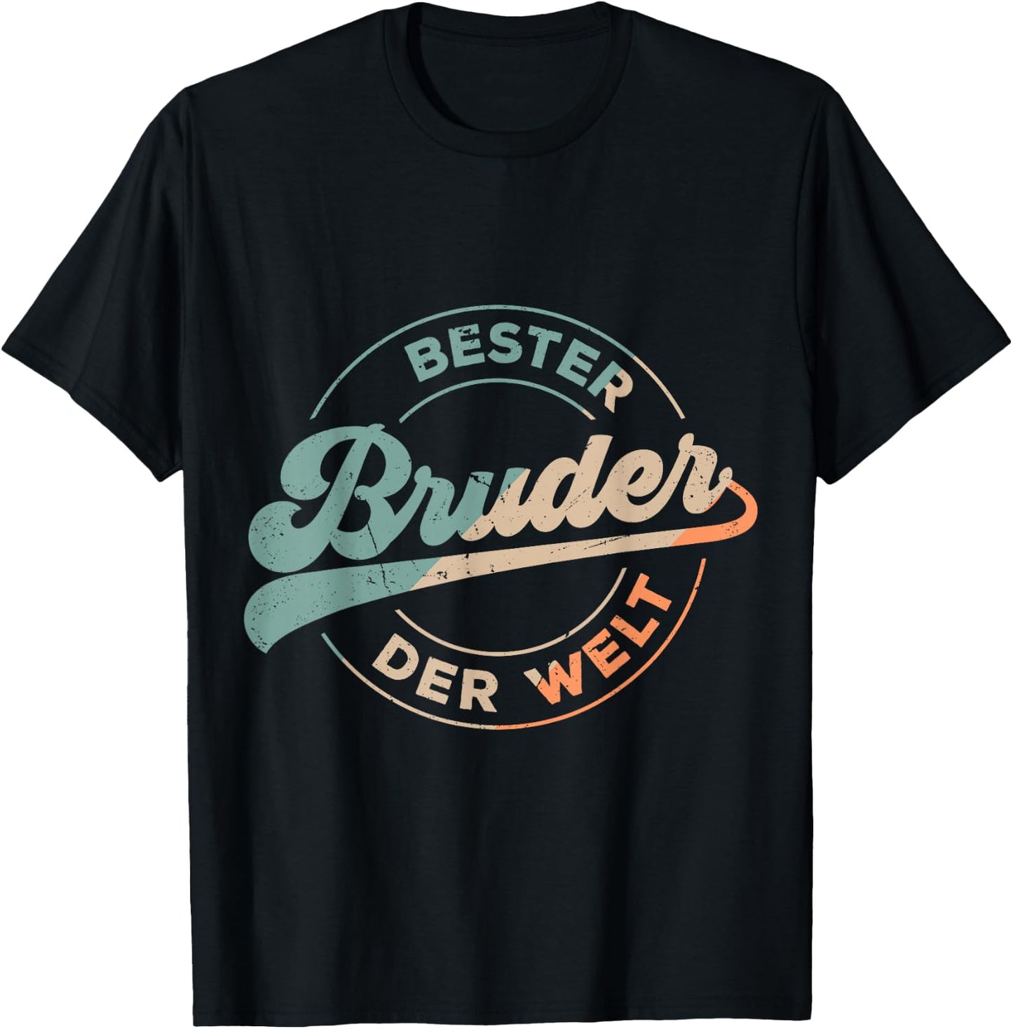 Bester Bruder Der Welt Retro Vatertag Bruder Vintage T-Shirt - T-Shirt | Black