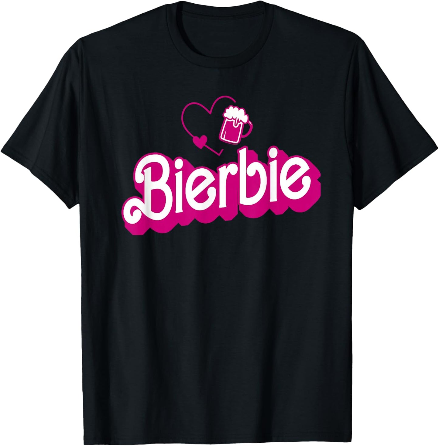 Retro Beer Pun Bar Pub Men Women Funny Beer , black T-Shirt - T-Shirt | Black