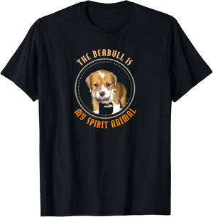 Funny Cute "Beabull Is My Spirit Animal" Picture Quote Shirt T-Shirt - T-Shirt | Black