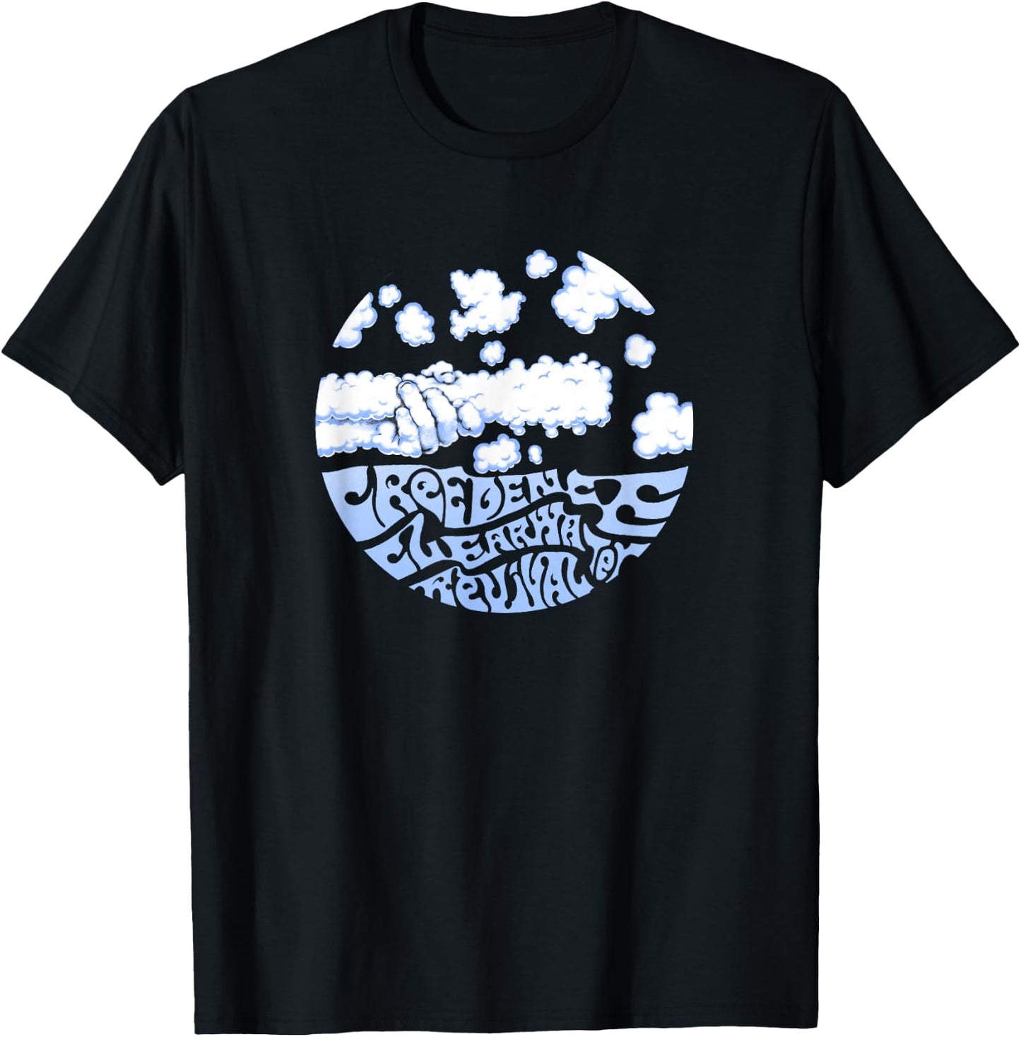 Creedence Clearwater Revival Clouds , Blue, S T-Shirt - T-Shirt | Black