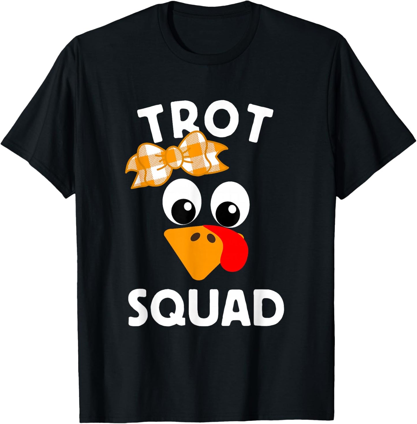 Thanksgiving Day Running Turkey Trot Squad T-Shirt - T-Shirt | Black