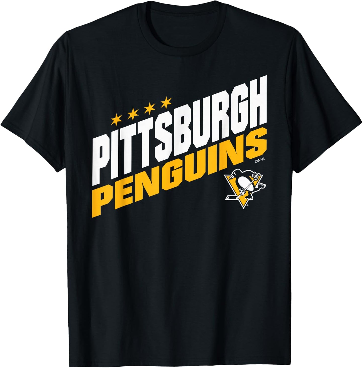 Pittsburgh Penguins Fuel Black Officially Licensed T-Shirt - T-Shirt | Black