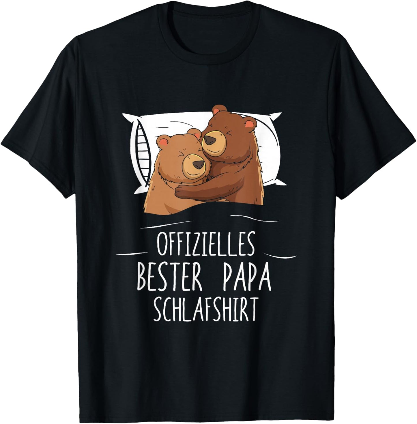 Official Best Dad Sleep Shirt for Dads Father's Day Dad , black T-Shirt - T-Shirt | Black