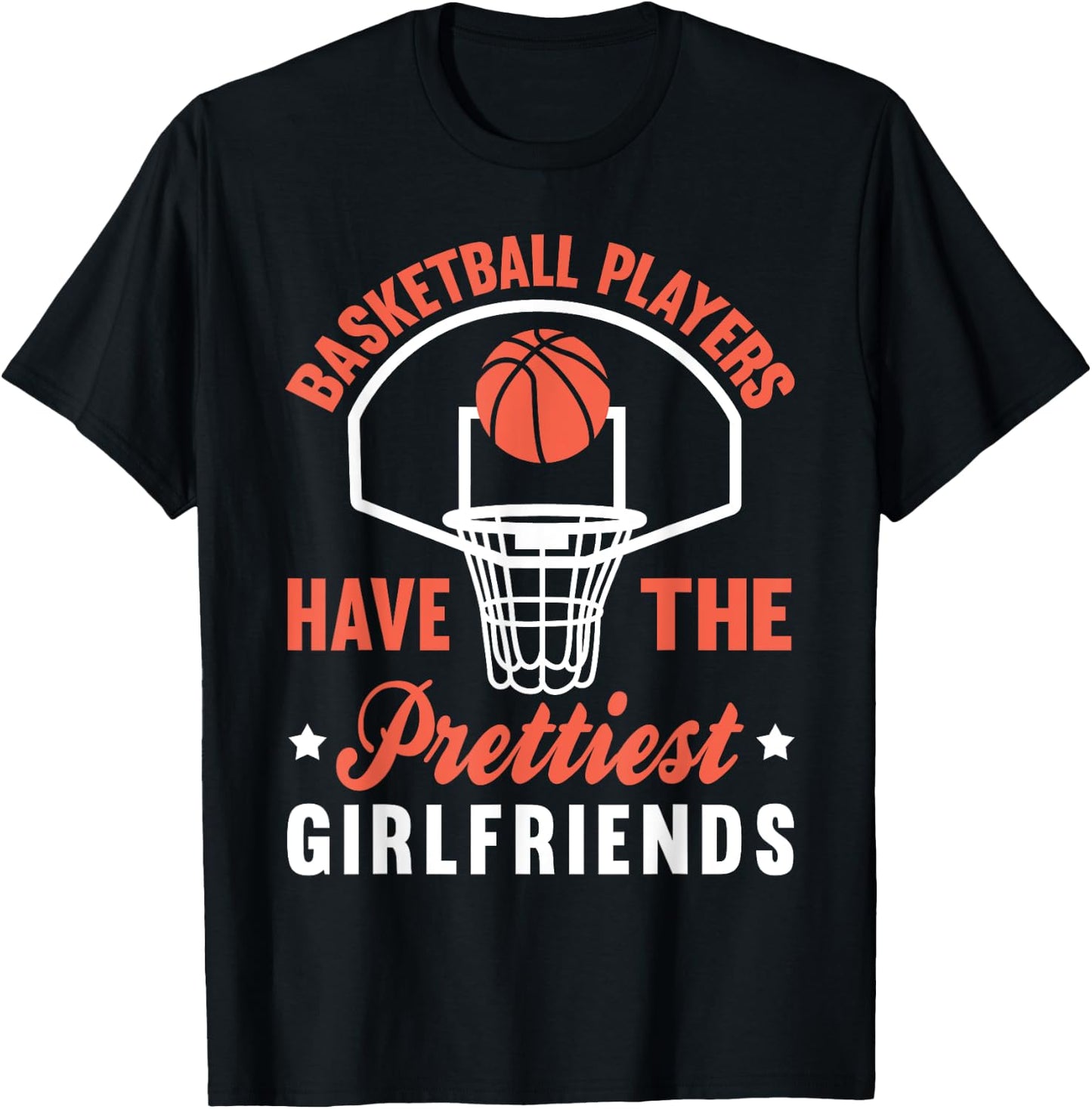 Basketball Player Girlfriend Bball Gameday T-Shirt - T-Shirt | Black