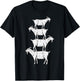 Goats Stack Funny Farm Animal Livestock Farmer Men Women Kid T-Shirt - T-Shirt | Black