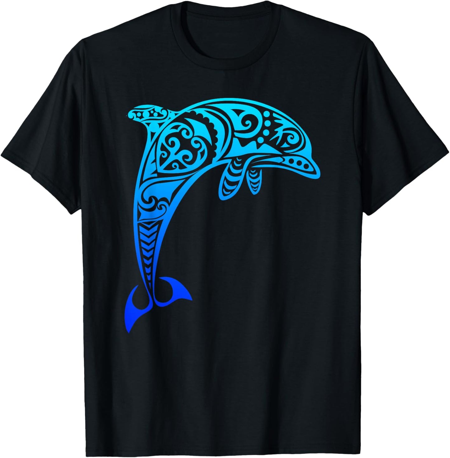 Dolphin Vintage Retro Throwback Vacation Small T-Shirt - T-Shirt | Black