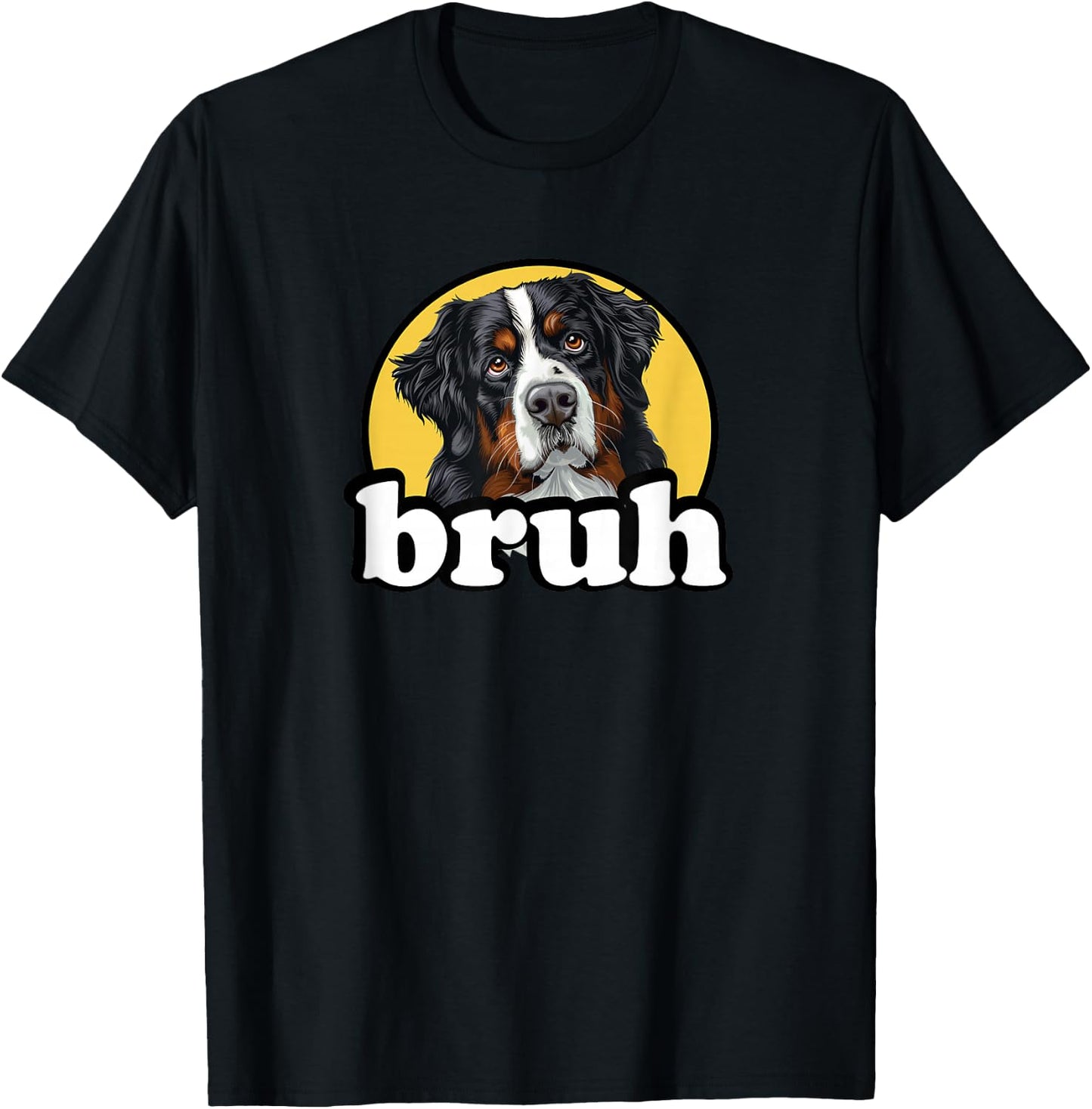 Kids Bro Bruh Bernese Mountain Dog Lover T-Shirt - T-Shirt | Black