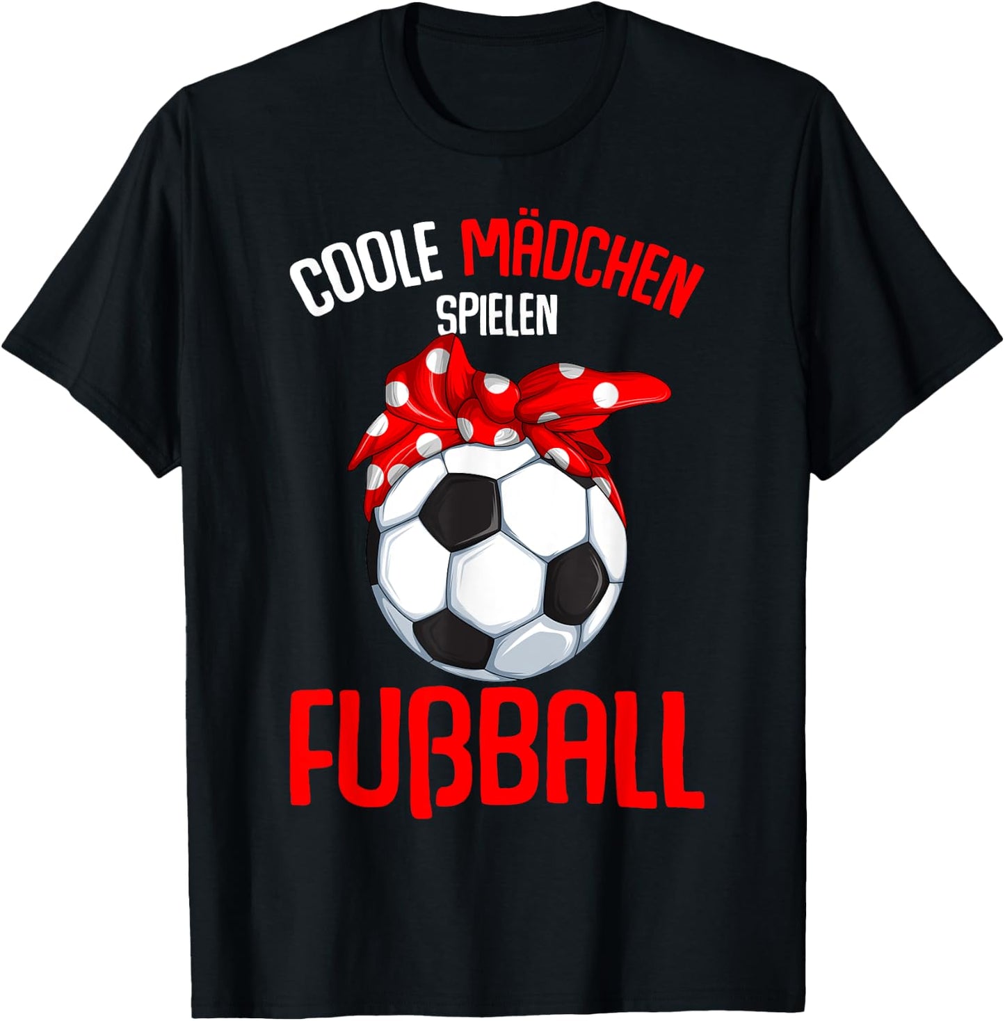 Cool Girls' Football Football Children's , black, s T-Shirt - T-Shirt | Black