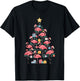 Flamingo Christmas Tree T-Shirt - T-Shirt | Black