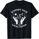 Support Your Local Coven, Witch Girl Aesthetic T-Shirt - T-Shirt | Black