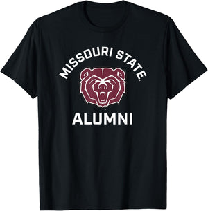 Missouri State University MSU Bears Arched Alumni T-Shirt - T-Shirt | Black