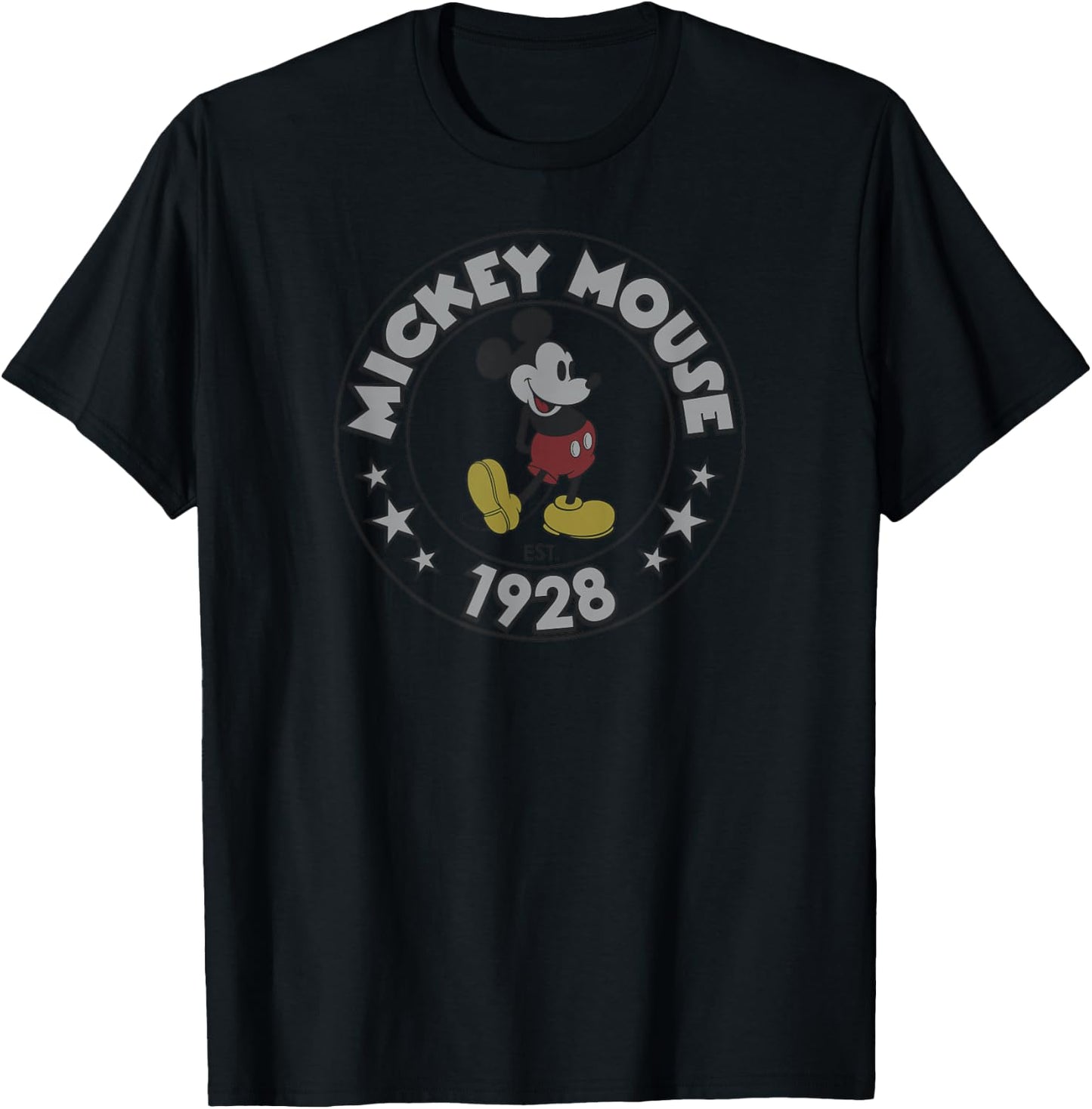 Disney - Retro Mickey Mouse T-Shirt - T-Shirt | Black