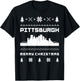 Pittsburgh Ugly Christmas Sweater T-Shirt - T-Shirt | Black