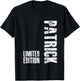 Lustiges Patrick Geschenk Personalisiert Geburtstag Patrick T-Shirt - T-Shirt | Black
