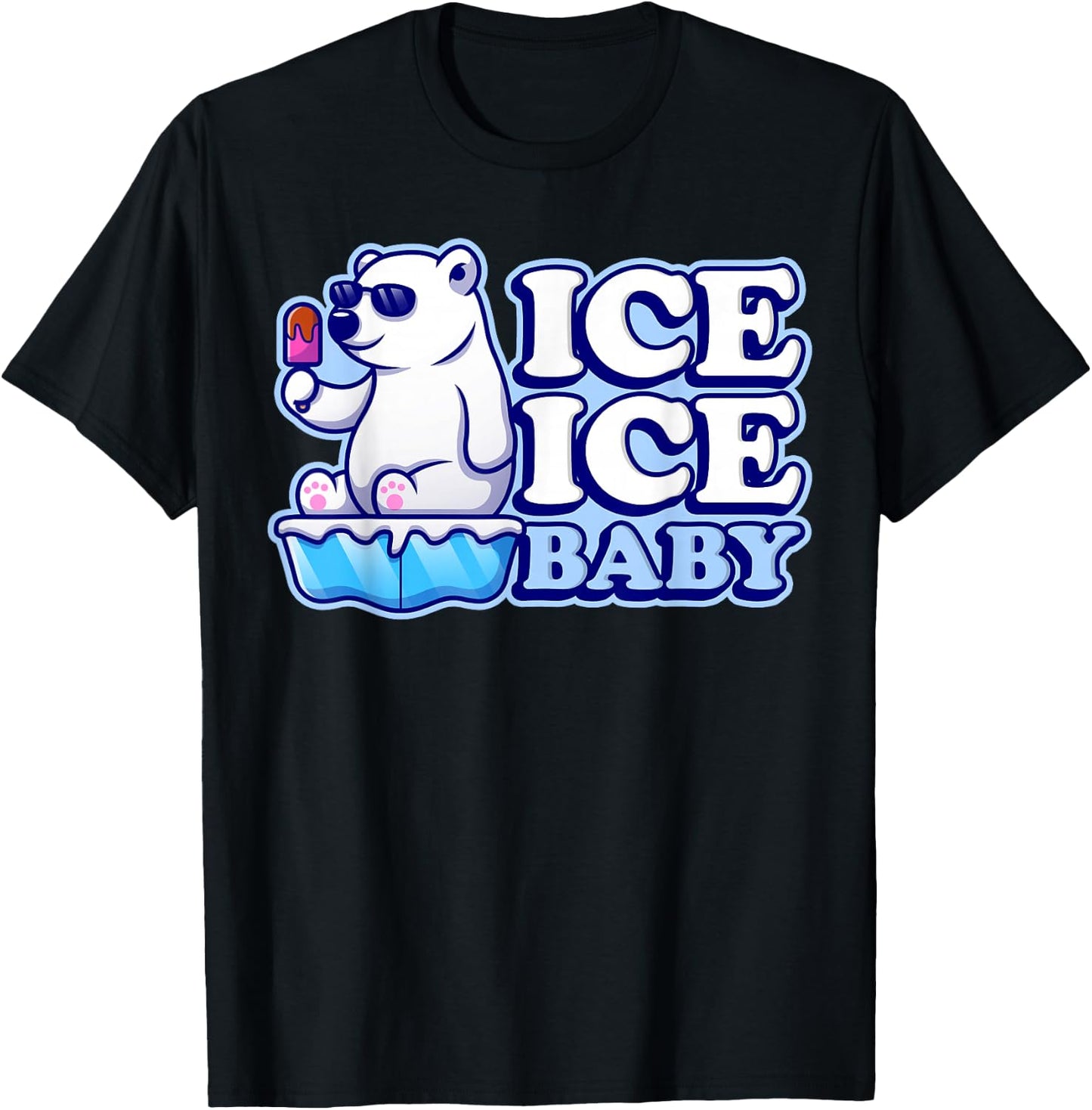 Ice Ice Baby Eisbären T-Shirt - T-Shirt | Black