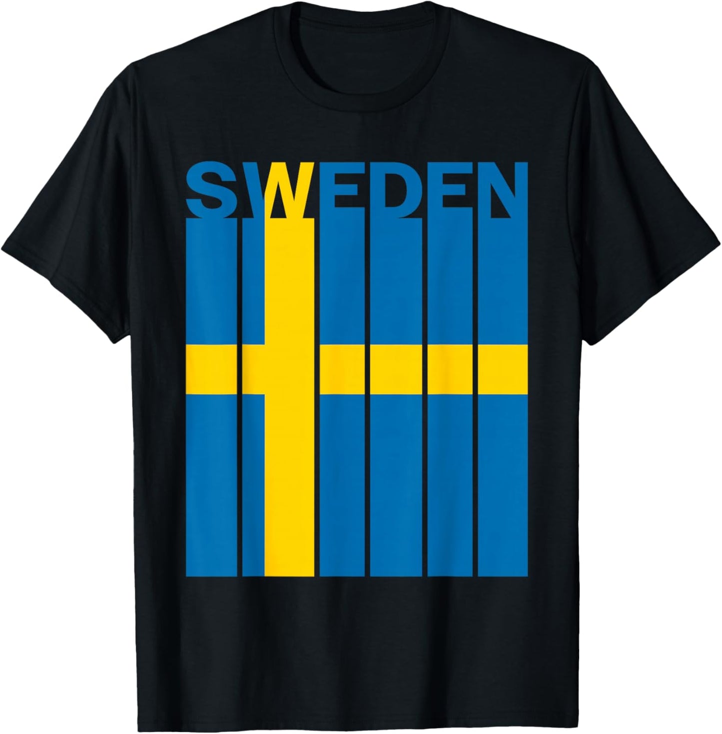 Sweden Flag T-Shirt - T-Shirt | Black