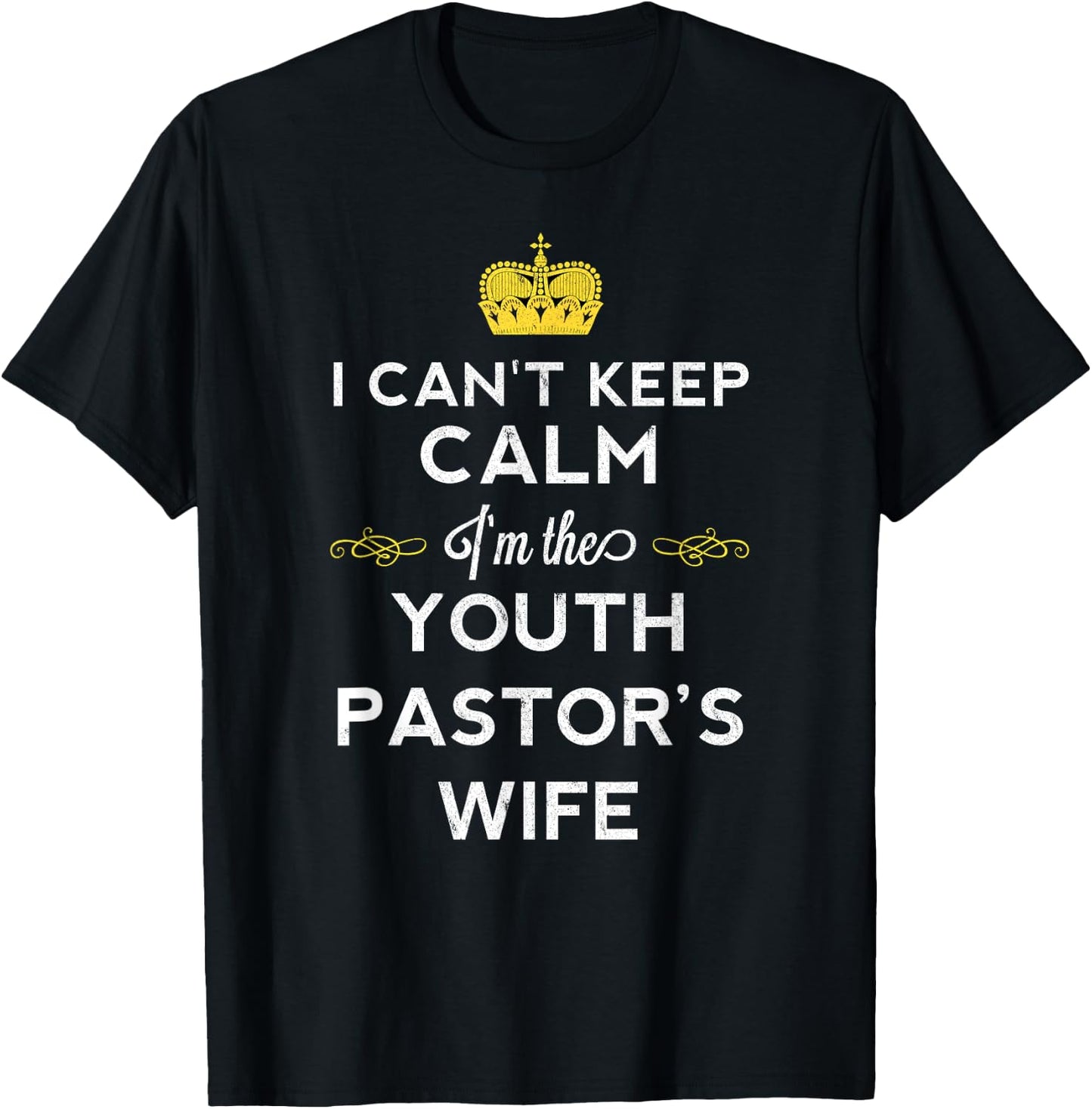 Youth Pastor Wife Shirt Pastor Wife Appreciation Shirt Gift T-Shirt - T-Shirt | Black