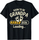 Promoted to Grandpa 2026 Grandparents Baby Announcement T-Shirt - T-Shirt | Black