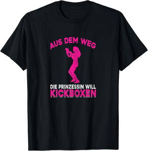 Kickboxing Women's Martial Arts Training Girls Kickboxing , black T-Shirt - T-Shirt | Black