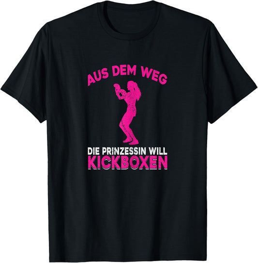 Kickboxing Women's Martial Arts Training Girls Kickboxing , black T-Shirt - T-Shirt | Black
